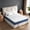 Blue, variant on Timber Vibe Studio Queen Euro Top 10” Medium Hybrid Mattress with Pocket Spring, Mattress in a Box, CertiPUR-US Gray