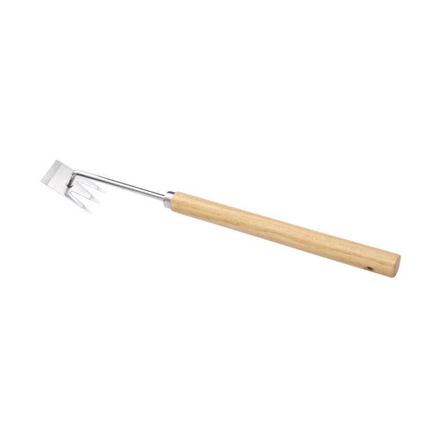 Extractor de Malas Hierbas Sunnimix Herramienta de Mano Multifuncional Afilada Mango de Madera 47cm