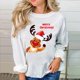 thumbnail image 2 of Navidad moda mujer casual manga larga impreso damas sudaderas tops Pompotops gfhjh14919, 2 of 5