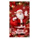 thumbnail image 1 of Cubierta para puerta con escalera de Papá Noel, corona, pancarta colgante, poliéster, interior y exterior, 71 x 35 pulgadas, fiestas navideñas y de Halloween, para el hogar, jardín y patio, 1 of 4