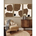thumbnail image 3 of FCCUYE Boho Abstract Framed Wall Art Mid-Century Tan Geometric Landscape Abstract Shapes Cozy Neutral Modern Minimalist Painting Decorative Artwork 11x14in Black Framed, 3 of 6