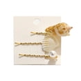 thumbnail image 2 of QIQUWOHUL Seashell Pearl Hairpins Side Bangs Hair Clips Headwear Styling Tools Hair Accessories Beach Hair Barrettes, 2 of 3