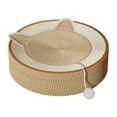 thumbnail image 1 of Cama rascadora para gatos, almohadilla para rascar de Sisal resistente a los arañazos, cama para mascotas, cama para gatos Marrón 455cm, 1 of 8