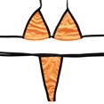 thumbnail image 1 of Aayomet Maillot de Bain Grande Taille pour Femmes, Bikini String (D, S), 1 of 5