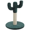 thumbnail image 1 of Poste r de gato con forma de cactus de 15 ", torre de árbol de escalada, cuerda de sisal envuelta, bastones y Colco Cat Rasguing Post, 1 of 8