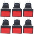 thumbnail image 4 of Botón pulsador de luz, 25 piezas, micro cuadrados, interruptor de bloqueo automático, interruptor pulsador, claridad notable, 4 of 12