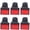 Red, variant on BERM 25Pcs 16mm / 0.63 inches Micro Squares Push Button Switch, ABS Brass Self Locking 12V Electrical Switch with Light, Red