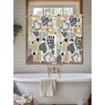 thumbnail image 4 of Valentine's Day Living Room Curtains 2 Panel, Romantic Love Heart Roses Abstract Black Gold Cafe Window Treatment, Farmhouse Bedroom Bathroom Kitchen Curtains Drapes 104"x45", 4 of 6