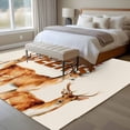 thumbnail image 5 of 5x7 Washable Area Rug, Beige Deer Non-Slip Large Rectangle Rug for Living Room Bedroom, Wildlife Animals Rustic Farmhouse Elk Rustic Farmhouse Indoor Floor Mat for Home Decor, 5 of 9