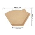 thumbnail image 3 of Yanzu3 Coffee Filter Paper Fan Shaped – Drip Type Coffee Filter for Hand Brewing, High-Quality Coffee Filter Paper, Wood Pulp Paper for Pour Over Coffee, 3 of 6