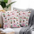 thumbnail image 3 of Outdoor Pillow Cover Red Castle Stars Moon Set of 2 Waterproof Throw Pillowcases Colorful Graffiti Decorative Patio Furniture Pillows for Couch Garden Indoor & Outdoor Use, 3 of 9