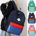 thumbnail image 3 of FUZHIQ Classic School Backpack for Ages 8-15, Simple Bookbag with Multiple Pockets, Water Resistant Lightweight Middle School Bag, Green, 3 of 8