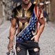 thumbnail image 5 of Camisas para Hombre Impresión Casual Top de Moda, Camisas a Rayas para Hombres Ropa de Pascua para Fiestas Y Diarios, 5 of 6
