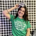 thumbnail image 3 of Womens Lay Under The Tree to Remind My Family Im a Gift T shirt Funny Christmas Womens Graphic Tees, 3 of 8