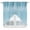 Teal, variant on Swag Valance Curtains for Windows, Teal Blue Light Filtering Kitchen Curtains with Rod Pocket, Modern Abstract Art Ombre Striped Decorative Window Treatment Valances for Living Room, 28x36 - 2 PCS