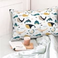 thumbnail image 4 of Fotbe Cute Whale Funda de Almohada Decorativa Estilo Occidental, Lujo en Algodón, Fundas para Almohadas King, Cojín Estampado para Decoración del Hogar-20"x30", 4 of 6