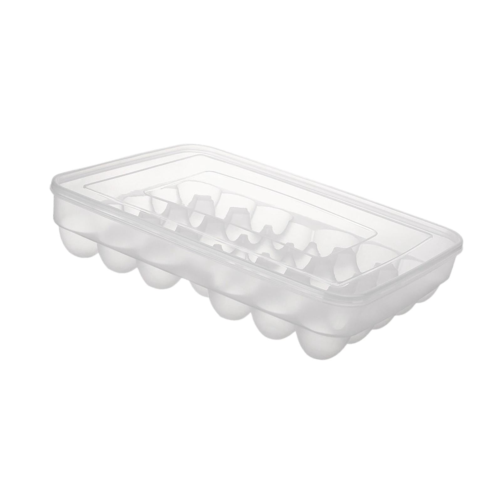 TISHITA 2xEgg Container Egg Bins Keep Fresh Reusable Fridge Organizer Egg Holder