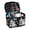 Black with White Skulls, variant on HELLHERO Top-Handle Cosmetic Bag Gifts for Mom Portable Travel Cosmetic Bags Double Zip Durable with Slip-in Pockets Watermelon