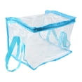thumbnail image 1 of Bolsa transparente para guardar libros, versátil, impermeable, de PVC, de gran capacidad. Azul, 1 of 9