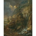 thumbnail image 2 of Anton Faistenberger 15x18 Gold Ornate Wood Frame and Double Matted Museum Art Print Titled - Before the Storm (1690-1700), 2 of 4
