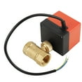 thumbnail image 2 of 25mm Internal Thread 2Way Motorized Ball Valve, Flexible Wiring DC12V G3/4 Brass Ball Valve, For Fan Coil Water Control System, 2 of 8