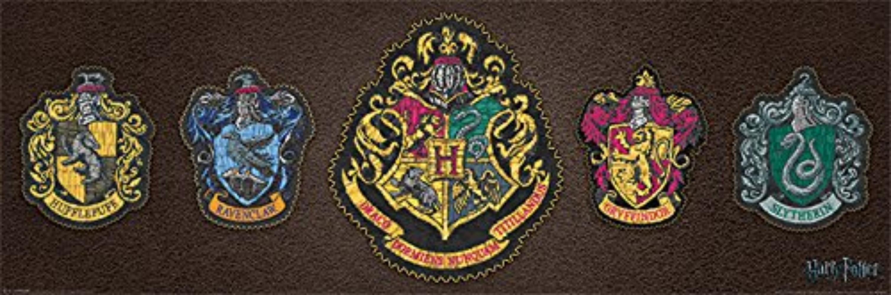 Harry Potter - Mini Door Movie Poster / Print (Hogwarts House Crets