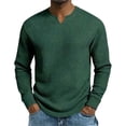 thumbnail image 4 of Long Sleeve Shirts for Men, Men's Waffle Long Sleeve Shirts V Neck Thermal Pullover Tops Knit Tshirt Casual Basic Lightweight Undershirt, 4 of 6