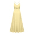 thumbnail image 2 of YTCAMLO Backless Womens Cami Dress Casual Summer Spaghetti Strap Sleeveless Smocked Maxi Dresses Loose Fit Vacation Sundress, 2 of 9