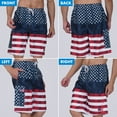 thumbnail image 6 of North 15 Boy's USA American Flag Microfiber Swim Trunk Boardshorts with Cargo Pokcet-7110B-Prt 9-18, 6 of 8