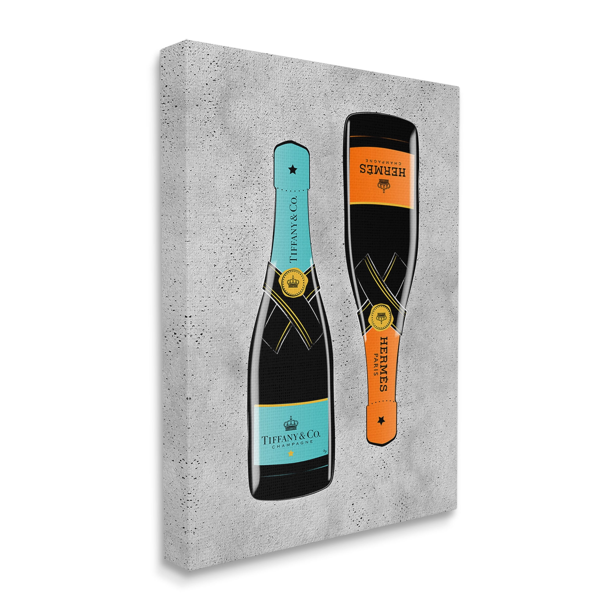 Stupell Industries Chic Glam Champagne Food & Beverage Painting Gallery Wrapped Canvas Art Print Wall Art, 16 x 20