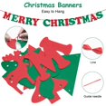 thumbnail image 2 of Banner de Navidad Banderas Conjunto de Banderines Colgantes Guirnalda Feliz Navidad Letra Árbol de Navidad Elk Triángulo para el Hogar Dormitorio Tienda M Afortunado Sencillez, 2 of 5