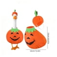 thumbnail image 3 of Fall Porch Goose Festival Outfits,23 Inch Pumpkin Style Outdoor Garden Decor Goose Statue Clothes,Fall Decorations Thanksgiving Front Porch Yard Lawn Decor, 3 of 7