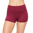thumbnail image 3 of ALWAYS Women's Premium Super Soft Spandex Shorts Burgundy 2 M, 3 of 7