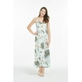 thumbnail image 5 of Robe Maxi à Imprimé Floral Hawaïen pour Femmes L Wispy Cereus Bleu Clair, 5 of 5