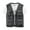 Gray, variant on WREESH Mens Cargo Vest Thin Lightweight Work Vest Quick Drying Vest Casual Outdoor Travel Photography Vest with Multi Pockets Gray