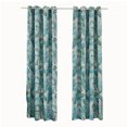 thumbnail image 1 of Cortinas opacas Azul Selva tropical Hojas de flores Flor Aislamiento térmico Habitación Cortinas de oscurecimiento para sala de estar 39 "X98" Irfora Cortinas, 1 of 7