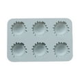 thumbnail image 2 of Nomeni Silicone Molds Clearance, 6 Even Small Sun Diy Homemade Chocolate Candy Icing Grid Cookie Baking Cake Silicone Kitchen Gadgets Blue, 2 of 9