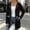Black, variant on Women's Solid Color Mid Length Hooded Zip Up Sweatshirt Jacket, Drawstring Waist Long Sleeve Side Pocket Casual Duster Cardigan Gray XXL(XXL)