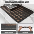 thumbnail image 5 of Coffee Mat - Dish Drying Mat for Kitchen Counter , Hide Stain, Absorbent with Waterproof Rubber Backing, Fit Kitchen Dish Rack Bar Accessories, 16" x 12", 5 of 7