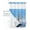 blue, variant on No Hook Shower Curtain with Snap in Liner, Winter Spring Flowers Floral Leaves Flower Buds Hotel Shower Curtains for Bathroom, Washable Shower Curtain Liner Set with Mesh Top Window, 36"x78"