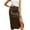 Coffee, variant on Angala High Waist Wrap Slit Midi Skirt With Tie Waistband And Ruffle Detail Elegant Bodycon Pencil Skirt For Work Casual Outings Beautiful Stylish Women's Skirt
