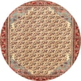thumbnail image 1 of Ahgly Company Tapis Rond Traditionnel Acajou Brun Persan, 3 Pieds Rond, 1 of 6