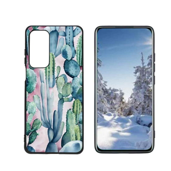 Compatible with Motorola MOTO Edge 5G UW Phone Case, Cactus-130 Case Silicone Protective for Teen Girl Boy Case for Motorola MOTO Edge 5G UW