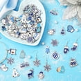 thumbnail image 4 of Colgantes esmaltados Charm SANNIX con forma de copo de nieve para invierno, 110 unidades, 4 of 6
