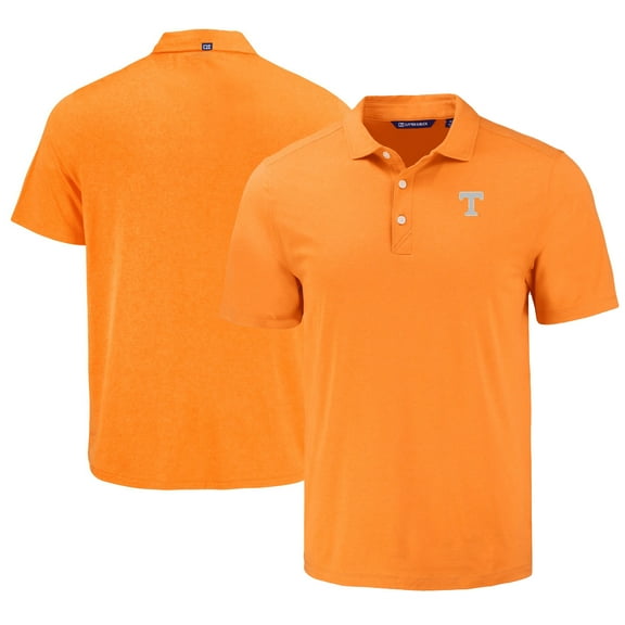 Men's Cutter & Buck Tennessee Orange Tennessee Volunteers Coastline Epic Comfort Eco Recycled Polo