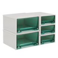 thumbnail image 2 of EIMELI 5Pcs/Set Mini Storage Box Unique Portable Plastic Miniature Drawer Clothing Storage Holder for 1/6 Doll House White, 2 of 13