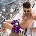 thumbnail image 2 of luoweisi Men's Beach Shorts Quick Dry Swim Trunks with Mesh Lining Couple Skulls M, 2 of 5