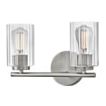 thumbnail image 3 of 85582BN Lark Leta - 24W 2 LED Small Bath Vanity-9 Inch Tall and 13.75 Inch Wide-Brushed Nickel Finish, 3 of 9