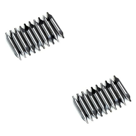 

20 pcs 3mm 60 Degrees High-Speed Steel Center Combined Drill Bits Countersinks