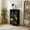 Color-2, variant on 4 Drawer Vertical Storage Dresser Ocean Beach Coastal Seascape Mint Green Tropical Turquoise Palm Tree with Wood Top Fabric Pull Drawers